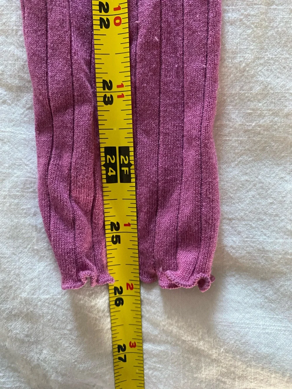 Kids Ribbed Two-Pack PJ Set in Plum and Olive